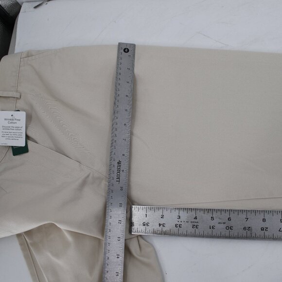 NWT L.L. Bean Pant Women 8 Original Fit Wrinkle Free Cotton Twill Heritage Stone - Picture 9 of 14